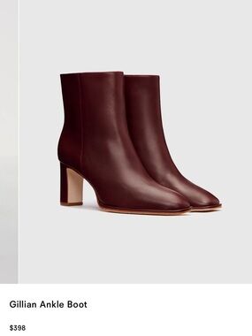 Reformation Gillian Ankle Boot - EUC size 8 Ruby color